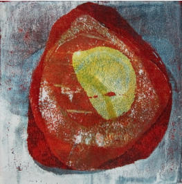 Gelatinedruck - 10x10 - Acryl auf Papier - 2017