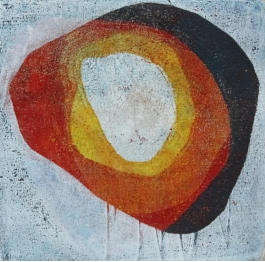 Gelatinedruck - 10x10 - Acryl auf Papier - 2017